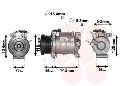 Kompressor, Klimaanlage  für CHRYSLER GRAND VOYAGER V (RT)