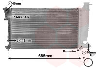 Kühler, Motorkühlung  für CITROËN ZX...