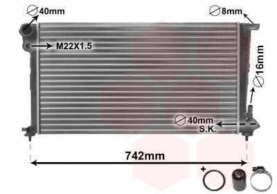Kühler, Motorkühlung  für CITROËN BERLINGO / BERLINGO FIRST Kasten/Großraumlimousine (M_)