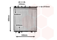 Kühler, Motorkühlung  für CITROËN C3...