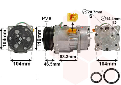 Kompressor, Klimaanlage  für CITROËN C8 (EA_, EB_)