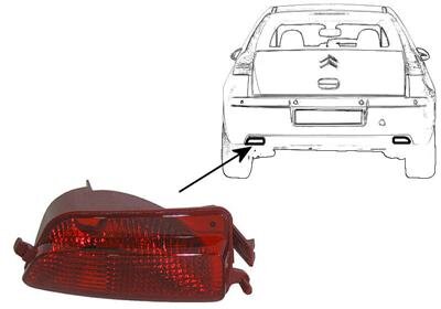 Nebelschlussleuchte links,Stoßfänger für CITROËN C4 I (LC_)
