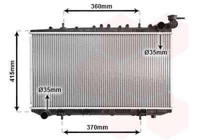 Kühler, Motorkühlung  für NISSAN PRIMERA (P10)