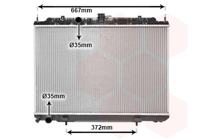 Kühler, Motorkühlung  für NISSAN X-TRAIL I (T30)