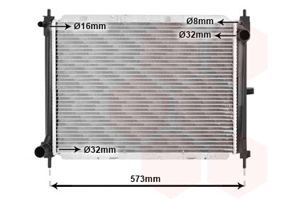 Kühler, Motorkühlung  für NISSAN NOTE (E11, NE11)
