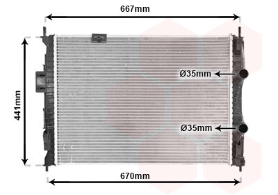 Kühler, Motorkühlung  für NISSAN QASHQAI I (J10, NJ10)