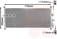 Kondensator, Klimaanlage  für NISSAN ALMERA II...