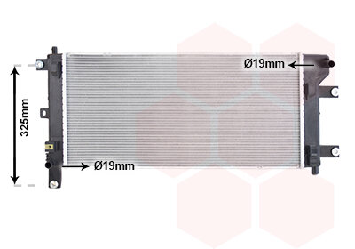 Kühler, Motorkühlung  für NISSAN LEAF (ZE1)