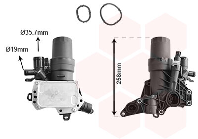 Ölkühler, Motoröl  für NISSAN QASHQAI II (J11, J11_)