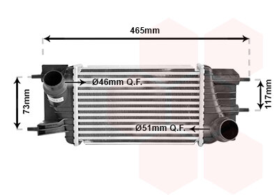 Ladeluftkühler  für NISSAN PULSAR Schrägheck (C13)