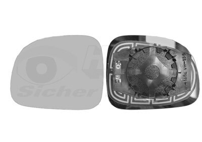 Spiegelglas, Außenspiegel links für FIAT PANDA (312_, 319_)