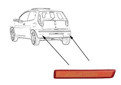 Rückstrahler rechts,Stoßfänger für FIAT CROMA (194_)