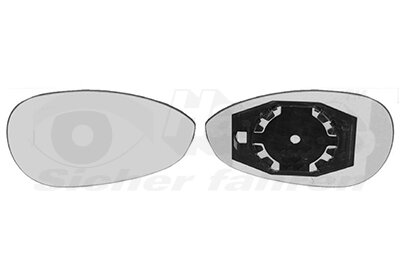 Spiegelglas, Außenspiegel rechts für ABARTH 500 / 595 / 695