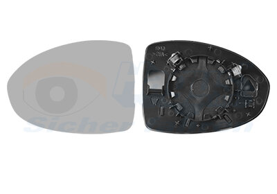 Spiegelglas, Außenspiegel links für FIAT 500e (332_)