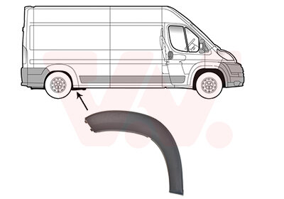 Verbreiterung, Kotflügel hinten rechts für FIAT DUCATO Kasten (250_)