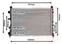 Kühler, Motorkühlung  für FIAT TIPO (160_)