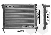 Kühler, Motorkühlung  für FIAT 500 C (312_)