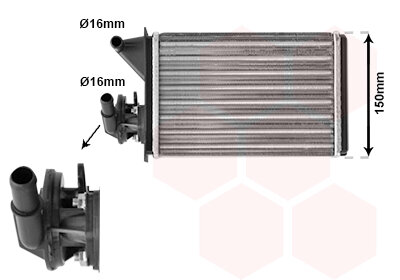 Wärmetauscher, Innenraumheizung  für FIAT UNO (146_, 158_)