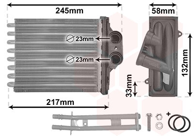 Wärmetauscher, Innenraumheizung  für FIAT PANDA (169_)