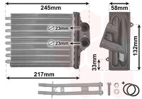 Wärmetauscher, Innenraumheizung  für FIAT PANDA (169_)