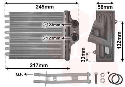 Wärmetauscher, Innenraumheizung  für ABARTH 500 / 595 / 695