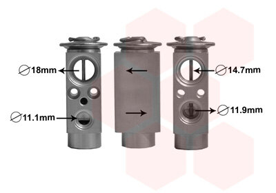 Expansionsventil, Klimaanlage  für VW SHARAN (7M8, 7M9, 7M6)