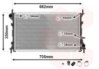 Kühler, Motorkühlung  für FORD FOCUS I...