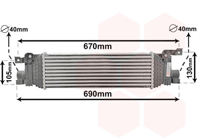 Ladeluftkühler  für FORD FIESTA V (JH_, JD_)