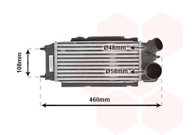 Ladeluftkühler  für FORD FIESTA VI Van