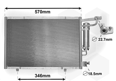 Kondensator, Klimaanlage  für FORD FIESTA VI (CB1, CCN)