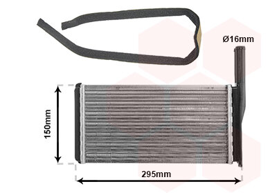 Wärmetauscher, Innenraumheizung  für FORD SIERRA II Schrägheck (GBC, GBG)