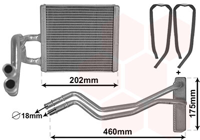 Wärmetauscher, Innenraumheizung  für FORD FIESTA VI (CB1, CCN)