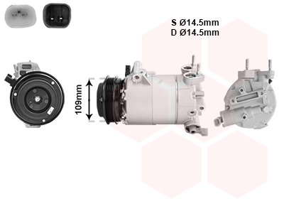 Kompressor, Klimaanlage  für FORD FOCUS III Stufenheck