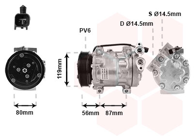 Kompressor, Klimaanlage  für FORD FOCUS II Turnier (DA_, FFS, DS)