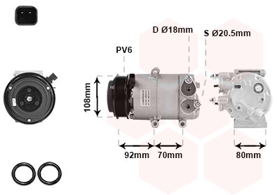 Kompressor, Klimaanlage  für FORD MONDEO IV Turnier (BA7)
