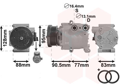 Kompressor, Klimaanlage  für FORD FIESTA VI (CB1, CCN)