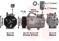 Kompressor, Klimaanlage  für FORD FIESTA V (JH_, JD_)
