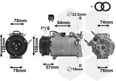 Kompressor, Klimaanlage  für FORD KUGA II (DM2)