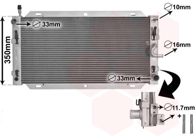 Kühler, Motorkühlung  für FORD FOCUS I (DAW, DBW)