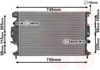 Kühler, Motorkühlung  für FORD MONDEO V...