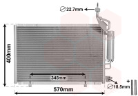 Kondensator, Klimaanlage  für FORD FIESTA VI (CB1, CCN)