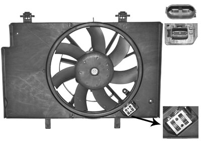 Lüfter, Motorkühlung  für FORD FIESTA VI (CB1, CCN)