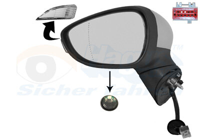 Außenspiegel links für FORD FIESTA VI (CB1, CCN)