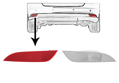 Nebelschlussleuchte links,Stoßfänger für FORD FOCUS III
