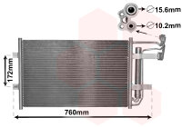 Kondensator, Klimaanlage  für MAZDA 5 (CW)