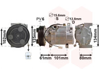Kompressor, Klimaanlage  für MAZDA 3 (BK)