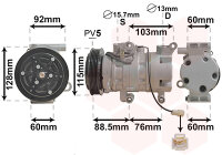 Kompressor, Klimaanlage  für MAZDA 3 (BK)
