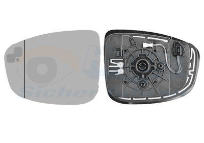 Spiegelglas, Außenspiegel links für MAZDA CX-5 (KE, GH)