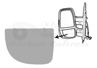 Spiegelglas, Außenspiegel links für IVECO DAILY VI Pritsche/Fahrgestell