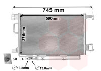 Kondensator, Klimaanlage  für MERCEDES-BENZ C-CLASS...